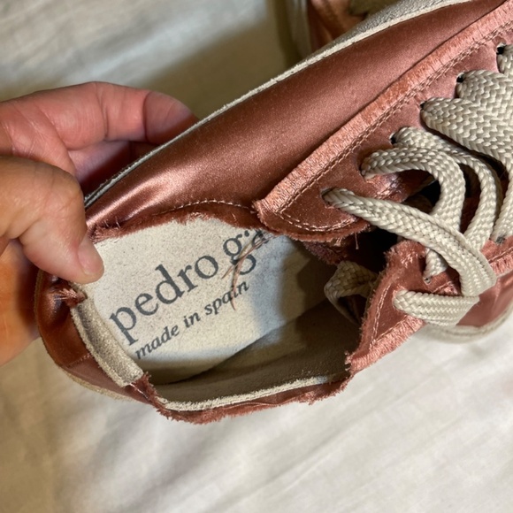 Rose Satin Sneakers suede lining - Picture 6 of 12